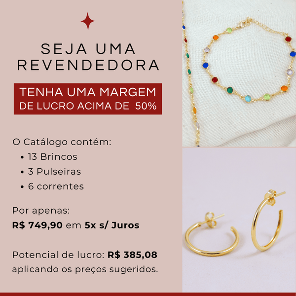 KIT SEMIJOIAS COM 22 PEÇAS LUXO PRONTO PARA REVENDA