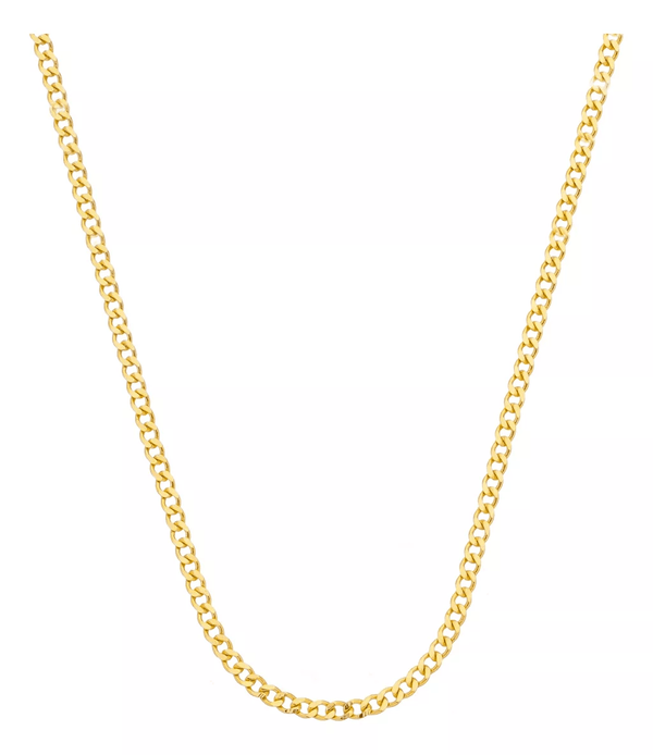 CORRENTE MASCULINA GRUMET 3MM 70CM - OURO