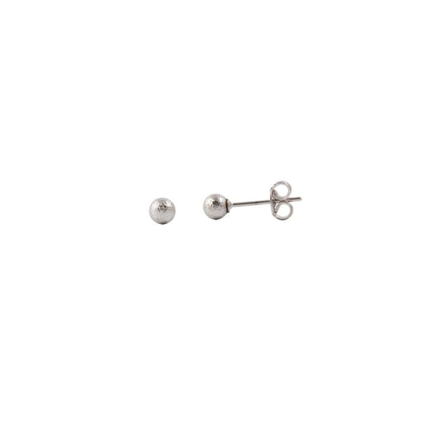 BRINCO BOLA FOSCA 4MM - RÓDIO - Donna Jóias Folheadas